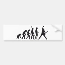 evolution guitar auto sticker