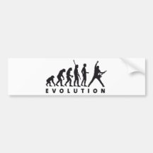 evolution guitar auto sticker