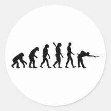 Evolutionbassängbiljard Klistermärken
