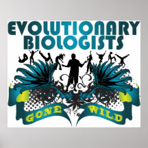 Evolutions- väck Wild biologer Affischer