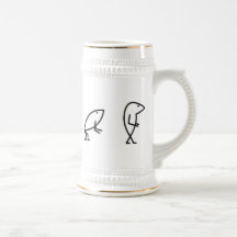 Evolving Jesus fisk - Stein Kaffe Kopp