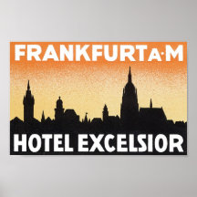 Excelsior för Frankfurt FÖRMIDDAGhotell Affischer