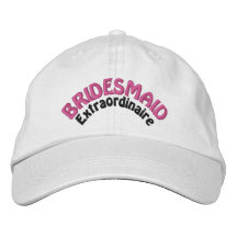 Extraordinaire brudtärna broderad baseball keps