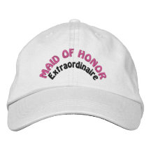 Extraordinaire maid of honor broderade kepsar