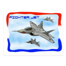 F22 Raptor fighter jet Postcards