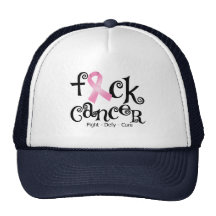 F*CK-bröstcancer (rosa band) Keps