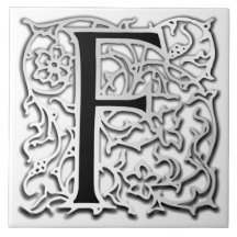 F-monogramen "silver keramiska Besque" belägger me Kakel