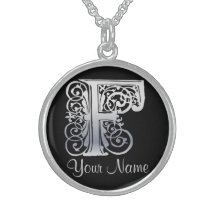 F som är initialt med ditt kända halsband