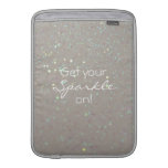 Få på din gnistra - fauxglitter & sparkles MacBook air sleeve