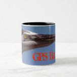 Fågel öga beskådar kaffe mugg