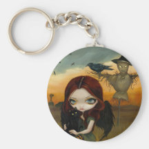 "Fågelskrämman" Keychain Nyckel Ring
