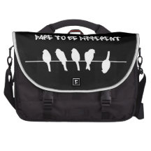 Fåglar på en binda - våga för att vara olikt (svar messengers bag för laptops