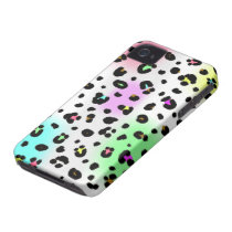 Fall-Kompis knappt There™ för neonLeopardiPhone 4 Iphone 4 Case-mate Skydd