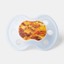 Fall Leaves Autumn Ground Cover Pacifier