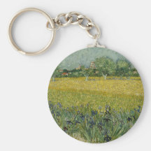 Fält med blommor near Arles, Vincent Van Gogh Nyckel Ring