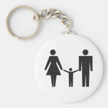 FamiljSilhouette Nyckel Ringar