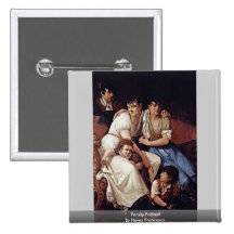 Family Portrait By Hayez Francesco Button