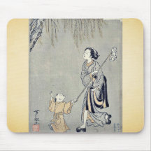 Fånga syrsor vid Suzuki, Harunobu Ukiyoe Musmattor