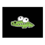 fånig bebisalligator vykort