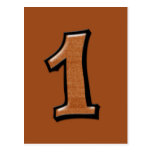 Fåniget numrerar 1 chokladvykort