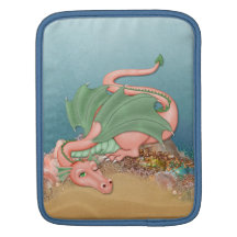 Fantasi för koralldrakestrand iPad sleeve