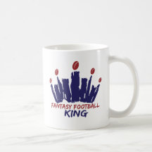 Fantasifotbollkung Kaffe Kopp