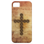 Fantastisk nådkor på vintagenotblad iPhone 5 fodraler