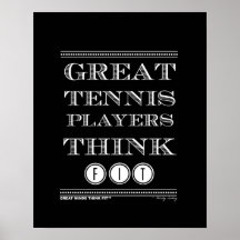 Färdig affisch för tennisspelaretänka i svart