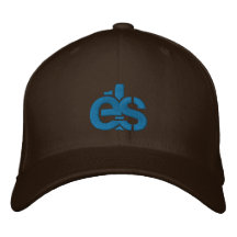 Färdigt lock för brun sladd med logo för blått E1S Broderade Baseball Kepsar