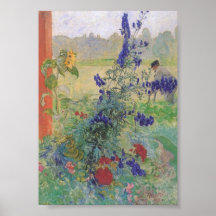 Farfar med blommor 1909 affisch