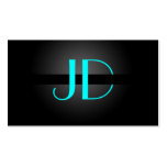 Färg för PixDezines kall neonljus Monogram/DIY Visitkort Mall
