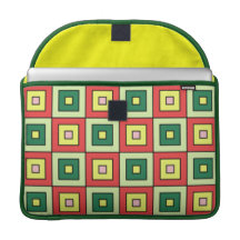 Färg kvadrerar sleeves för MacBook pro