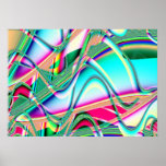Färg överbryggar Fractalkonstaffischen
