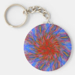 Färg Swirly Keychain Nyckelringar