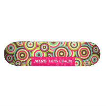 Färg virvlar runt däcket Sk8 Skate Board Deck