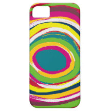 Färgaden cirklar iPhone 5 Case-Mate skydd
