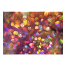 Färgglatt Bokeh mönster Anpassade Inbjudningskort