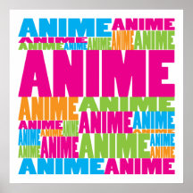 Färgrik Anime Affischer