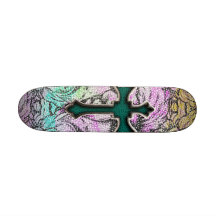 Färgrik blom- Filigree kor Skateboard Deck