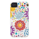 Färgrik blommaFodral-Kompis Case-Mate iPhone 4 Cases