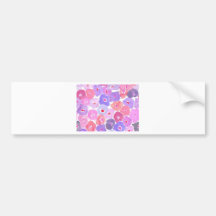 Färgrik blommigt bildekaler
