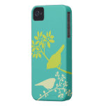 Färgrik fågelanpassningsbariphone case iPhone 4 Case-Mate fodraler
