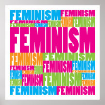 Färgrik feminism posters