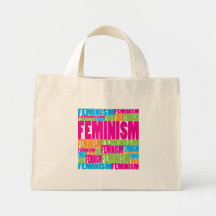 Färgrik feminism kassar