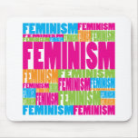 Färgrik feminism mus mattor