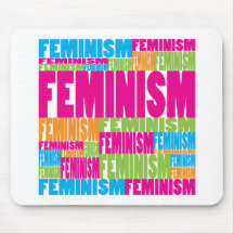 Färgrik feminism mus mattor