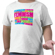 Färgrik feminism tee shirts