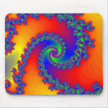 Färgrik Fractalspiral: Musmattor
