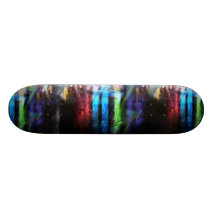 Färgrik graffitisdesign skate deck