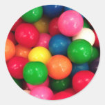 Färgrik gummibollgodis klistermärke